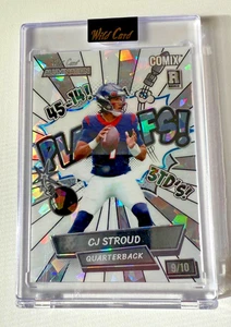 CJ STROUD 2023 WILD CARD ALUMINATION COMIX ROOKIE WHITE RC /10 - Picture 1 of 2