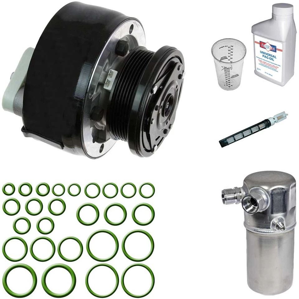 Omega AC Compressor w/ A/C Repair Kit For Chevrolet C1500 C2500 GMC K2500 - Image 1 of 1