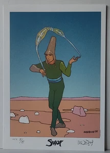 JEAN GIRAUD MOEBIUS ARÁNDANO SERIGRAFÍA COLOR ARTE IMPRESIÓN FIRMADA NUMERADA 2000 - Imagen 1 de 7