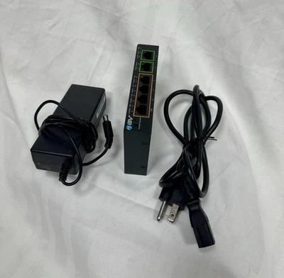 BV POE-SW502 4-Port PoE+ Switch with 2 Uplink Ports 802.3at 60W Hi-PoE - Image 1 of 3