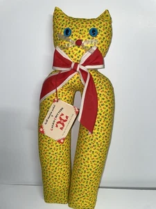 Vintage gelbe Calico Critters Puss In Boots Stiefelformer mit Etikett 1982 - Bild 1 von 6