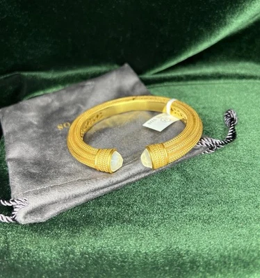 Puño Julie Vos Windsor Demi transparente nuevo con etiquetas enchapado en oro 24k Foto 1 de 4