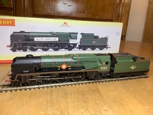 Hornby BR 4-6-2 Rebuilt Merchant Navy 35012 United States Line with TTS Sound - Picture 1 of 6