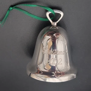 Campana Reed and Barton 2002 placa de plata adorno campana de Navidad - Imagen 1 de 5