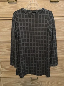 J. Jill schwarz-weiße Tunika geometrisches Muster Größe S  - Bild 1 von 2