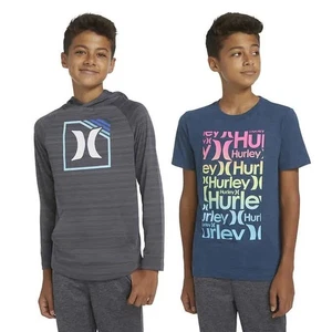 Hurley Set di 2 pezzi con cappuccio e maglietta leggera per ragazzi XS,S - Foto 1 di 5