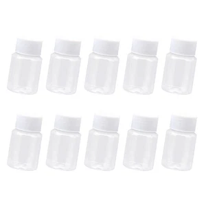  10 Pcs Empty Bottles for Drinks Sample Containers with Lids Transparent Solid - Picture 1 of 11