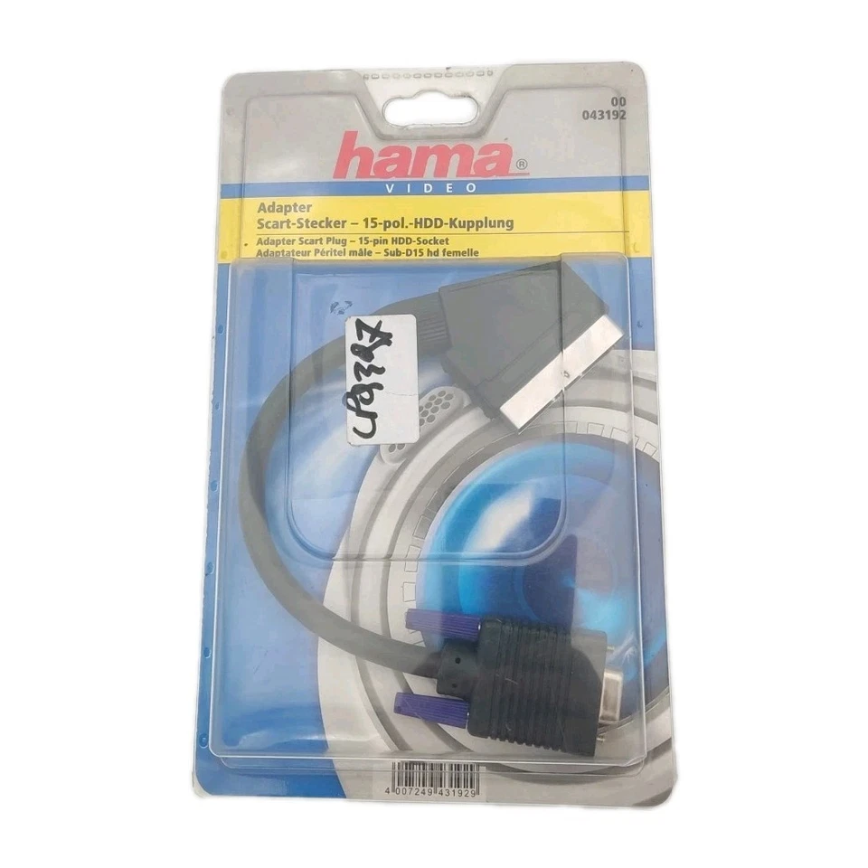 Adattatore Video per PC, TV e Proiettori Hama Adapter SCART a 15-Pin VGA HDD-Kup - Immagine 1 di 4