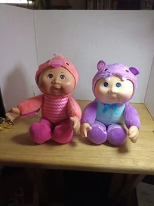 Menge 2 CPK Cabbage Patch Kinder Puppe 10 Zoll Plüsch Exotische Freunde - Bild 1 von 12