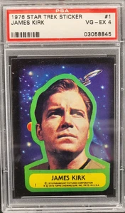 1976 Topps Star Trek PSA 4 Graded Stickers Complete Your Set - Picture 1 of 3