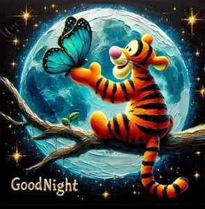 Tigger von Winnie Puuh Diamant Kunst/Gemälde 40x40 Rundbohrer - Bild 1 von 1