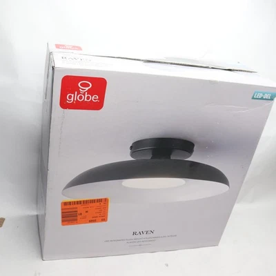 Globo Eléctrico LED Luz de Techo Metal Mate Negro/Blanco 3000K 800lm 21W 120V Foto 1 de 4