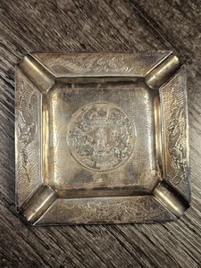 Dólar de plata del Imperio de China 1911 dragón Y-31 LM-37 plato esterlina bandeja de cenizas cuenco - Imagen 1 de 12