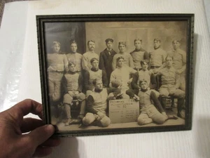 ANTIKES GERAHMTES FUSSBALLMEISTER FOTO um 1800 - Bild 1 von 23