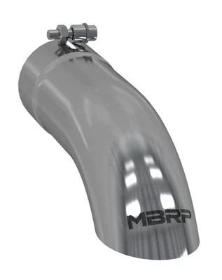 MBRP T304 SS Universal Exhuast Tip Single Wall Turndown 3.5'' In / Out T5080 - Image 1 of 4