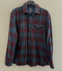 Grayers Heritage Flannels Men's XL Dark Blue 100% Cotton Long Sleeve Shirt - Picture 1 of 11