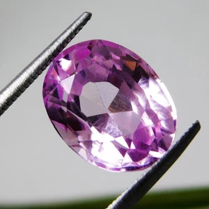 Impresionante piedra preciosa suelta certificada de 12,50 quilates rosa natural poudretteite corte ovalado - Imagen 1 de 9