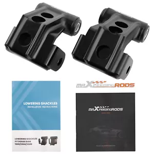 2 inch Drop Lowering Shackles Kit for Dodge Ram 1500 Mega Cab 2500 3500 03-13 - Foto 1 di 12