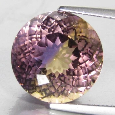 Pedra preciosa solta formato redondo moda ametrina natural de boa qualidade 13,35 ct - Imagem 1 de 4