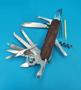 Victorinox Champion Swiss Army Knife Multi Tool! CUSTOM WOOD SCALES - Picture 1 of 8