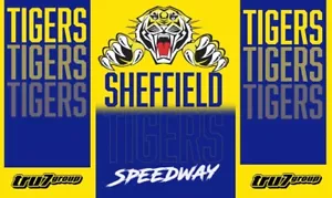 SHEFFIELD TIGERS--2025--5FT X 3FT--SPEEDWAY FLAG--NEW IN - Picture 1 of 1