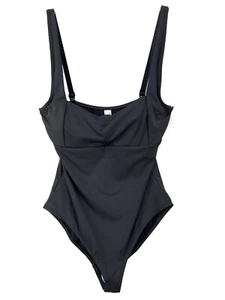 Nuevo traje de baño Sea Level para mujer talla 8 negro cuello cuadrado almohadillas extraíbles de una pieza - Imagen 1 de 15