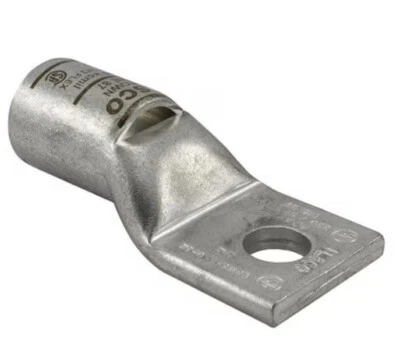 6 Pack) Ilsco CSWS-4-38-EC Copper Compression Lugs, 4 awg, Electro-Tin plated - Image 1 of 4