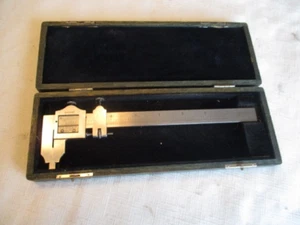 Vintage Starrett No. 122 Messschieber innen außen im original Holzetui - Bild 1 von 11