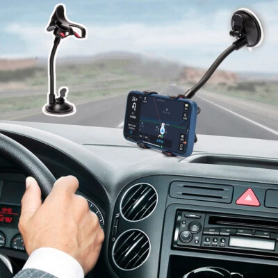Universal Car Truck Mount Phone Holder Stand 360° Rotatable Suction For Phone - Image 1 of 4