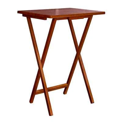 Folding Table Tea Coffee Snacks Breakfast Lunch Dinner Games Patio Foldable Desk - Image 1 of 4