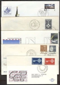 NETHERLANDS FDC’s x5 DIFFERENT (ID:383/D27082) - Picture 1 of 1
