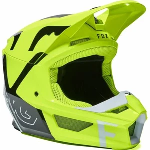 Fox Racing 180 Youth V1 SKEW Helmet, FLO Yellow,  28357-130-YS - Picture 1 of 5