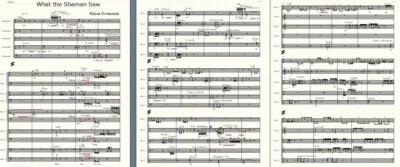 Music For Percussion ensemble What The Shaman Saw PDF by Ukrainian Composer  - Image 1 of 3