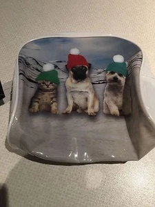 XMAS DOG/CAT MAKEUP BAG..WINTER SCENE..BRAND NEW..PERFECT PRESENT.. - Picture 1 of 5
