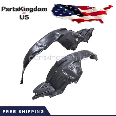 Se adapta a Subaru Forester 14-18 negro forro de guardabarros interior derecho+derecho EE. UU. Foto 1 de 4