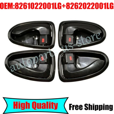 4Pcs NEWInside Front Rear Left Right Door Handles For Hyundai ACCENT 2000-2006 - Image 1 of 4