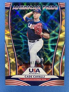 Cade Cavalli / Forrest Whitley 2020 Donruss #AP20 American Pride Gold Team USA - Picture 1 of 2