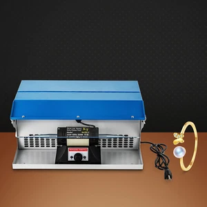 Pulidora de sobremesa pulidora de joyas colector de polvo con luz 500 W - Imagen 1 de 6