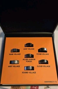 Juego de 6 anillos de diadema Naruto Shinobi caja de coleccionista exclusivo de GameStop - Imagen 1 de 3