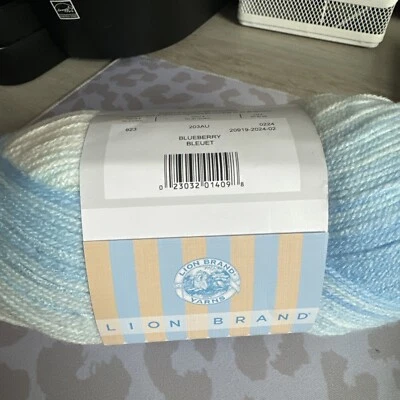 Hilo para bebé helado marca Lion * Arándano * NUEVO Foto 1 de 4