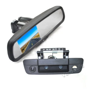 Tailgate Reverse Camera + Rear View Mirror Monitor for Dodge Ram 1500 2500 3500 - Picture 1 of 9