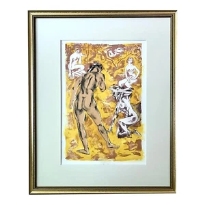 Vintage Expressionist Figurative Lithograph Nudes by Cathal Brendan O'Toole - Picture 1 of 6