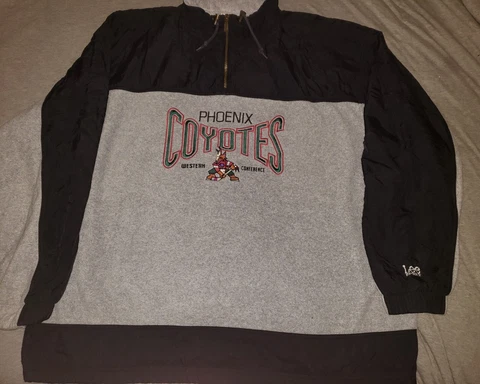 Vintage Phoenix Coyotes Western Conference fleece 1/4 Zip jacket Pullover 2XL Cover