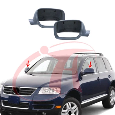 🔥 2 PIEZAS Cubierta del espejo retrovisor sin pintar Reemplazo para VW Volkswagen Touareg 03-07 Foto 1 de 4