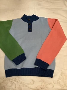 classic prep multicolor cotton high neck size 14 but fits best as a 12/14 - Picture 1 of 14