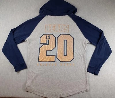 Pink Victoria's Secret Chicago Bears Hoodie Womens Sz Sm Gray Blue Bears 1920 - Image 1 of 4