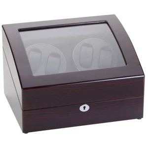 Diplomat Estate 4-Watch Winder 31-415 Brul / Cherry / eBonny Color - Picture 1 of 6