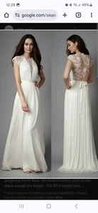 Wedding Dress BNWT size 14/16 Silk & Lace "Zoe" Catherine Deane - Picture 1 of 12
