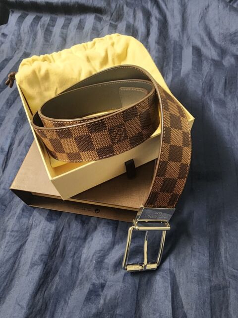 Louis Vuitton Leather Brown Belts for Men for sale