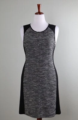 EILEEN FISHER $198 Textured Tweed Italian Cotton Blend Tank Dress Size Large - Image 1 of 4